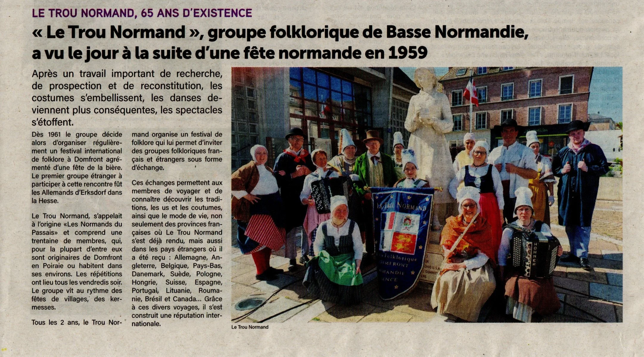 Le trou normand a 65 ans